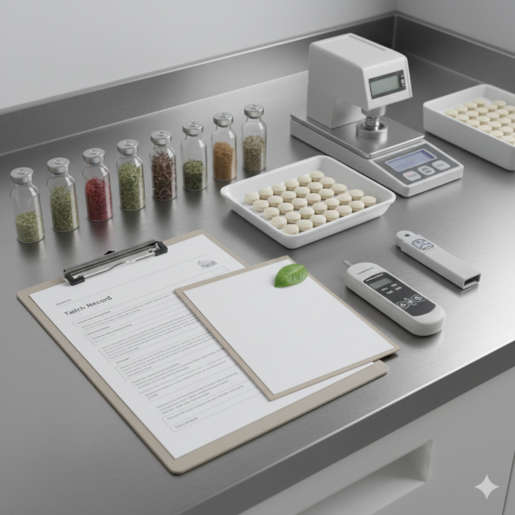 Ayurvedic tablet manufacturing process steps